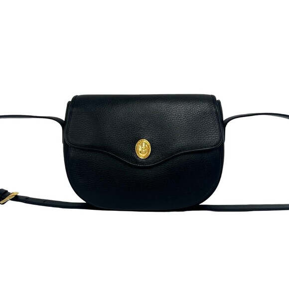 Dior Handbags - DIOR Vintage Black Leather Shoulder Bag